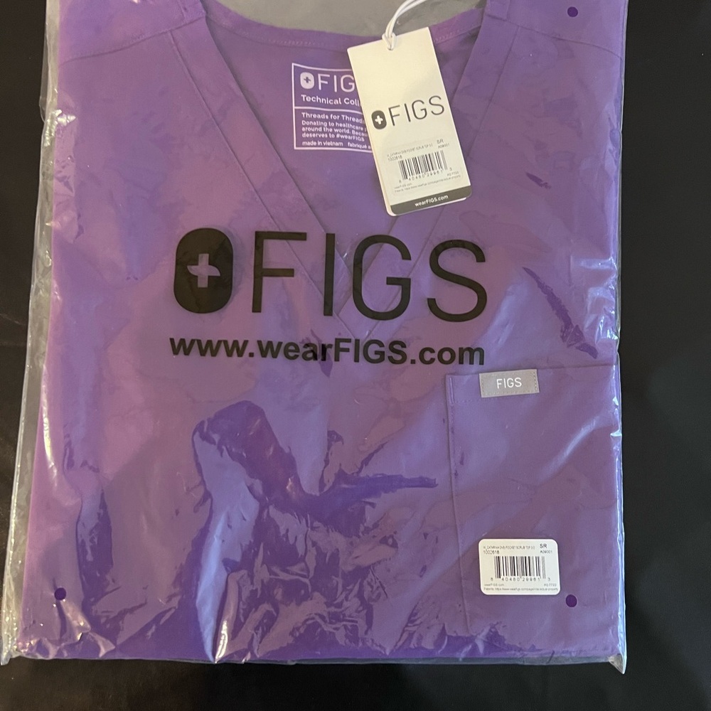 Figs Deep Purple Scrub Top & Bottom